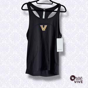 NWT Lululemon Women's 12 Black Racerback Tank Top Vanderbilt University